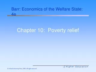 Chapter 10: Poverty relief