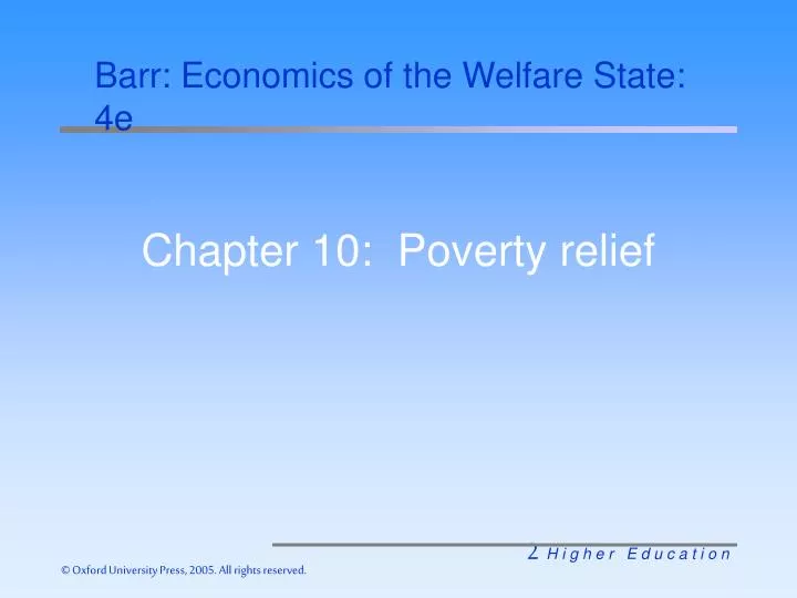 chapter 10 poverty relief