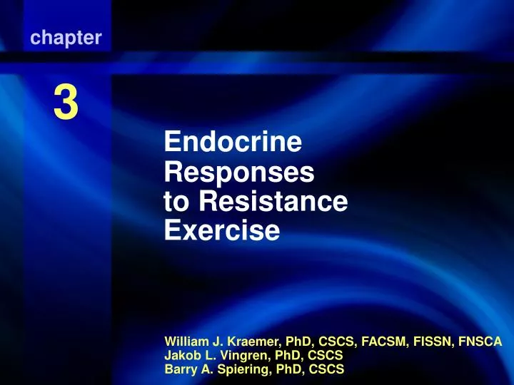 endocrine responses to resistance exercise