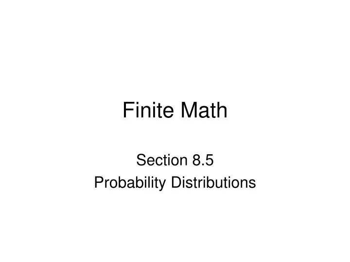 finite math