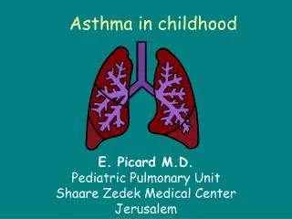 Asthma in childhood