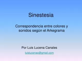 sinestesia