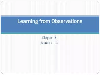 learning from observations