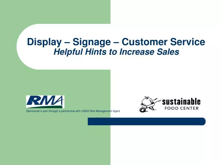 display signage customer service helpful hints to increase sales