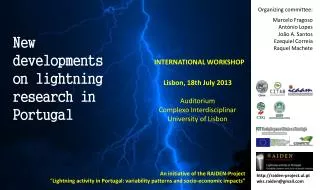 New developments on lightning research in Portugal