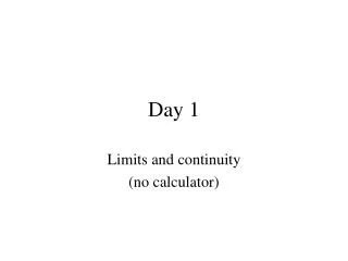 day 1