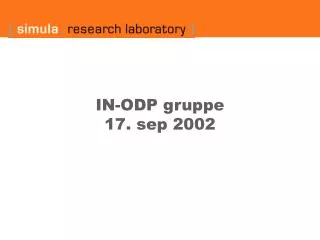 in odp gruppe 17 sep 2002