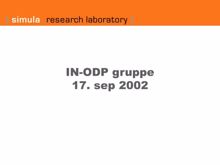 in odp gruppe 17 sep 2002