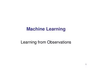 machine learning
