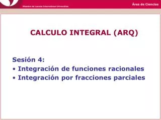 calculo integral arq