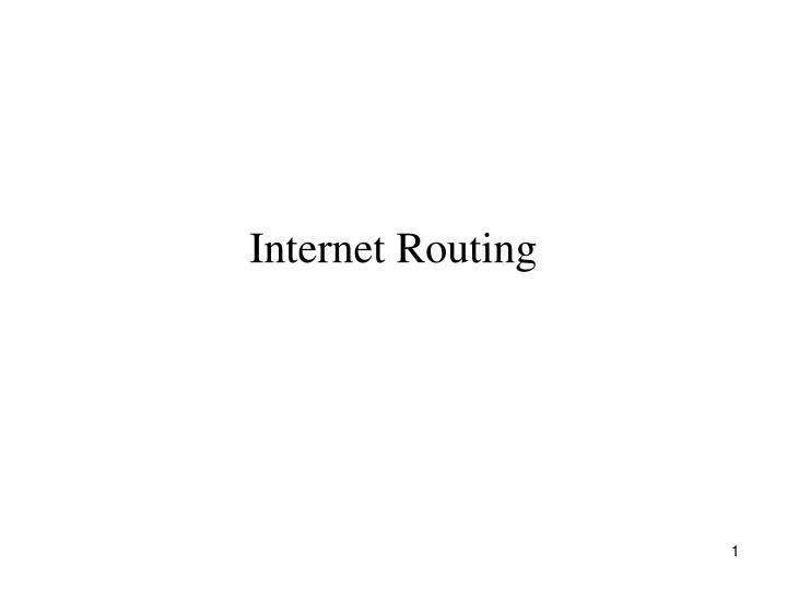 internet routing