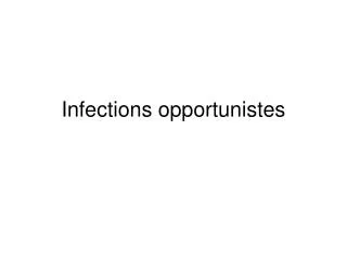 infections opportunistes