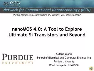 nanoMOS 4.0: A Tool to Explore Ultimate Si Transistors and Beyond