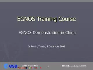 EGNOS Training Course