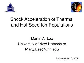 Shock Acceleration of Thermal and Hot Seed Ion Populations