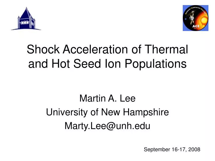 shock acceleration of thermal and hot seed ion populations