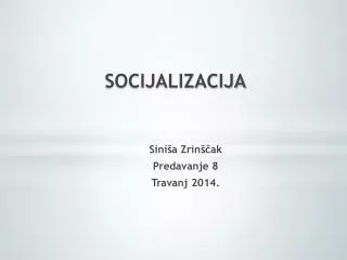 socijalizacija