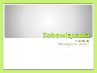 zobowi zania