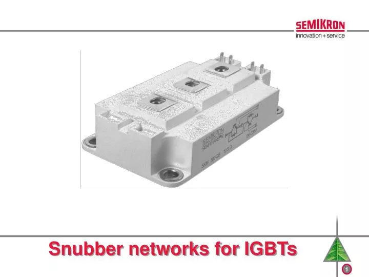 snubber networks for igbts