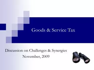 Goods &amp; Service Tax