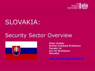 SLOVAKIA: Security Sector Overview
