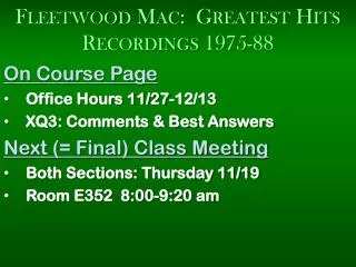 Fleetwood Mac: Greatest Hits Recordings 1975-88