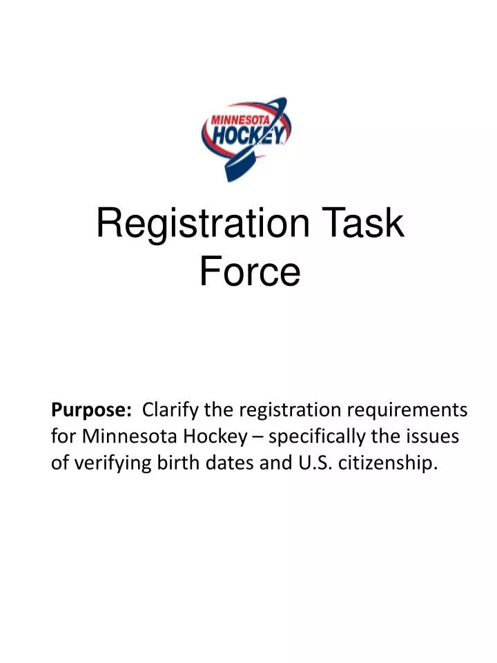 registration task force