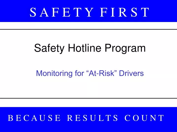 safety hotline program