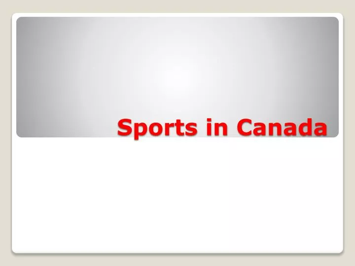sports in canada