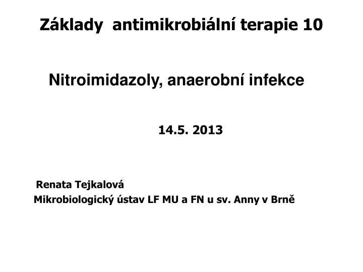 z klady antimikrobi ln terapie 10