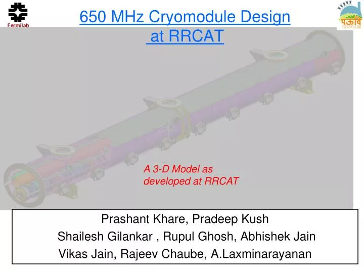 650 mhz cryomodule design at rrcat