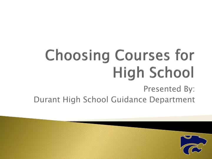 choosing courses for high school