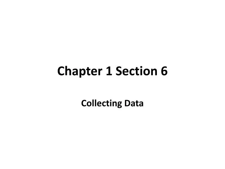 chapter 1 section 6