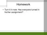 Homework - slide 1