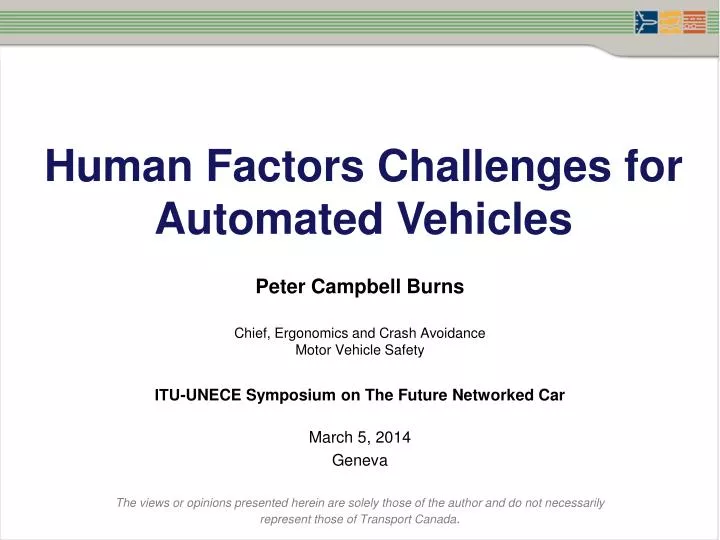 human factors challenges for automated vehicles
