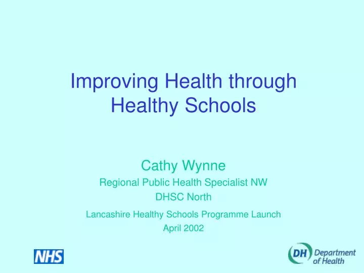 improving health through healthy schools