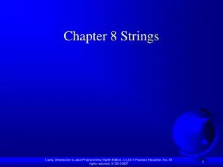 Chapter 8 Strings