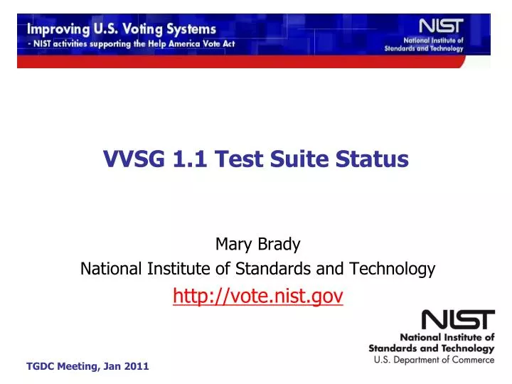 vvsg 1 1 test suite status