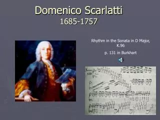 Domenico Scarlatti 1685-1757
