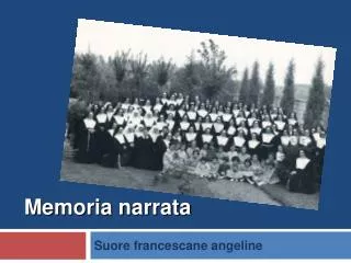 memoria narrata