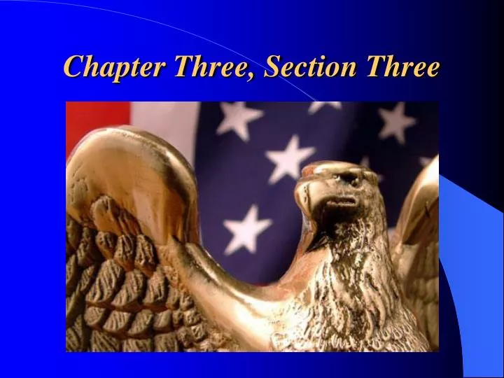 chapter three section three