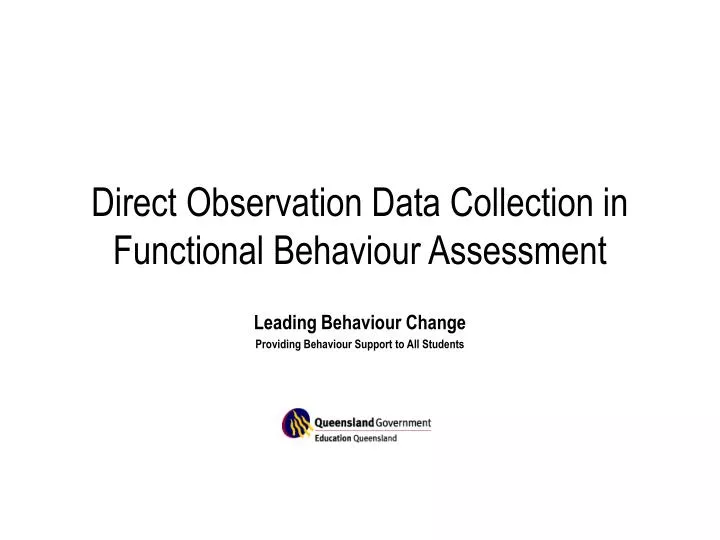 direct observation data collection in functional behaviour assessment