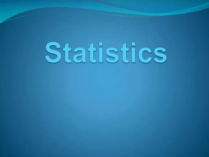 statistics