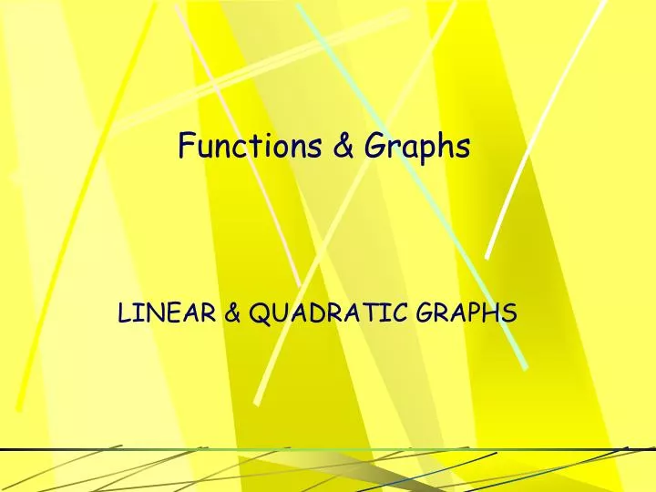 functions graphs