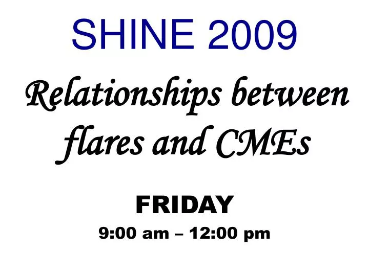 relationships between flares and cmes