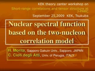 Nuclear spectral function based on the two-nucleon correlation model