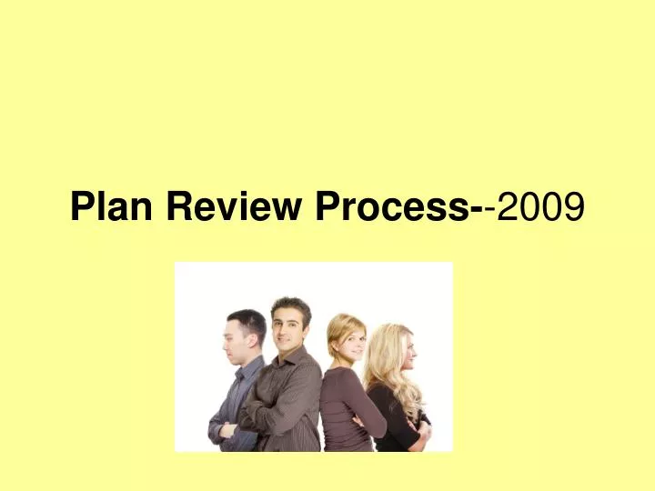 plan review process 2009