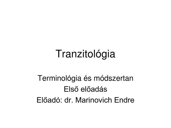 tranzitol gia