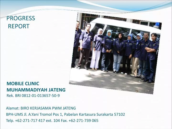 mobile clinic muhammadiyah jateng rek bri 0812 01 013657 50 9
