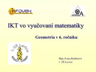Geometria v 6. ročníku Mgr. Ivana Kubínová 1. ZŠ Levice